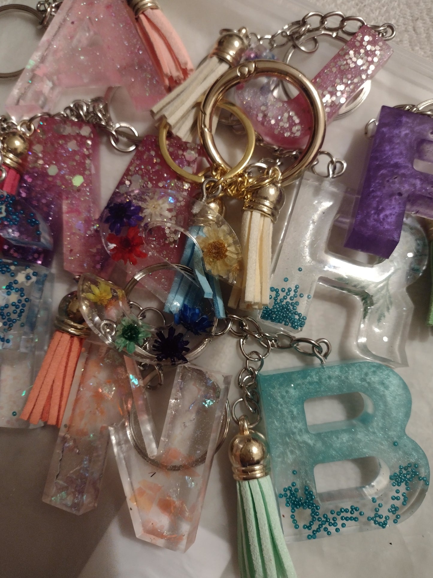 Initial letter keychain