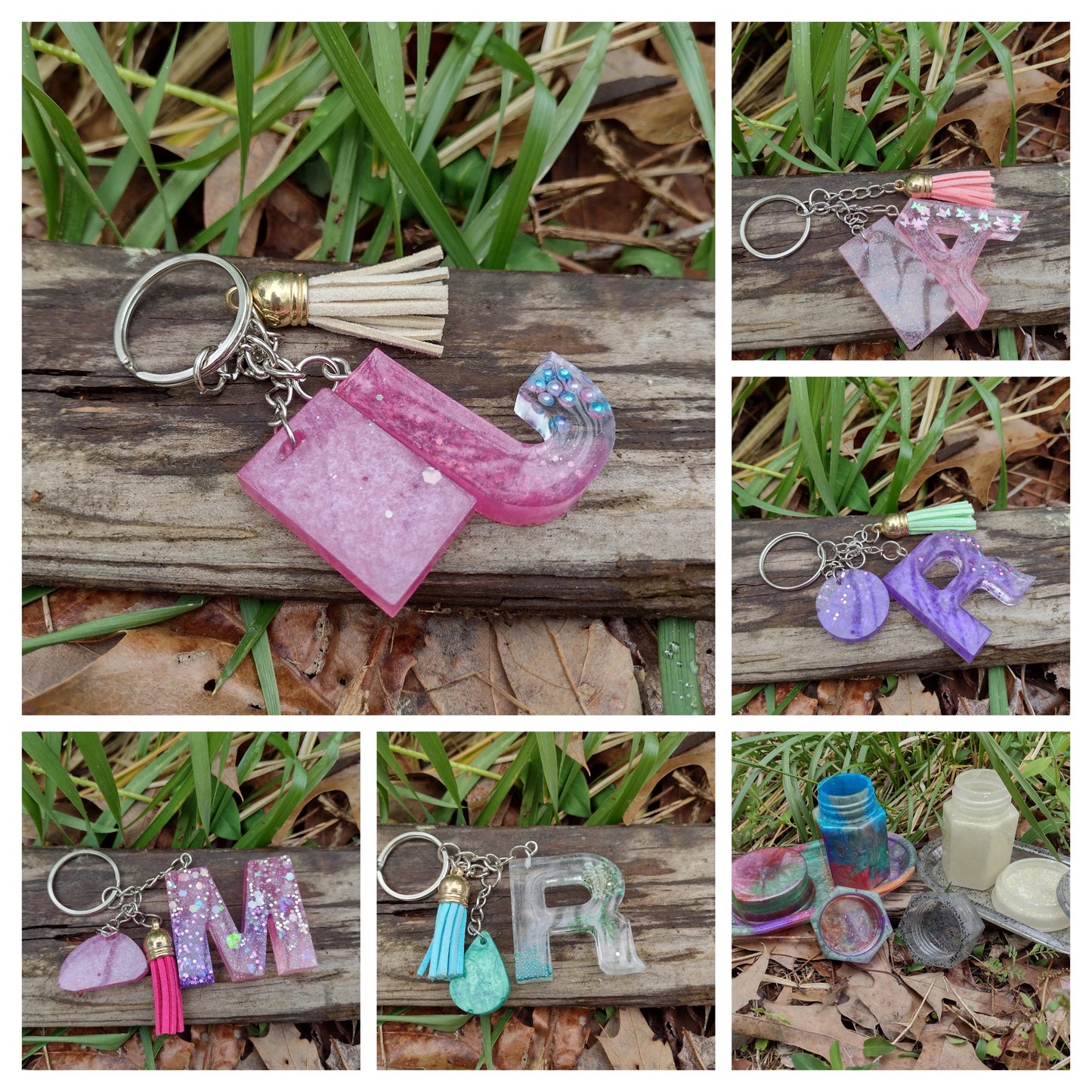 Initial letter keychain