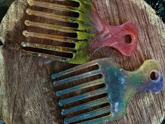 Resin hair comb